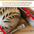 Bread Bosses Bread Bakers Lame Slashing Tool - Dough Making Slasher Tools Baking Sourdough Bread Starter Jar Scoring Knife Razor Cutter Slashing Tool Accessories for Cutting Supplies -Great As A Gift