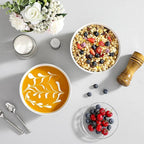 MALACASA Large Marble Grey Ceramic Soup & Salad Bowls Set of 2, 44 OZ (7"), Dishwasher & Microwave Safe, Series REGULAR