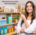 Pantry Organizers and Storage and Cabinet Organizer, 4 Pack - Kitchen Organizers and Storage, Great Fridge or Snack Organizer - Perfect in Refrigerator or Cupboard Shelf
