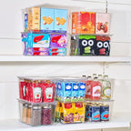 theaoo Clear Storage Bins with Lids Stackable - Large Plastic Containers for Pantry Organization and Storage - Perfect for kitchen,Fridge,Laundry Room,Bathroom,Garage,Closet,Cabinet Organizer -10 Pack