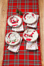 Mud Pie Santa Salad Christmas Plate, Gift, 8" dia