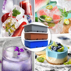 Silicone Ice Cube Trays 3 Pack - Large Size Silicone Ice Cube Molds with Leak Proof Removable Lid Square Ice Cube Tray And BPA Free for Cocktail,Whiskey, Stackable Flexible Ice