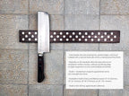 Magnetic Wooden Knife Bar Holder: 12 INCH WALNUT, Danish Design Inspired