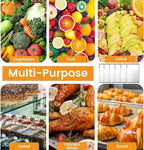 12 Pack Half Size Baking Sheet Pan, Aluminum Commercial Cookie Sheet Pan, Durable & Anti-Stick 18”x 13”