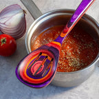 Totally Bamboo Baltique Waikiki Collection 12-1/2" Wooden Slotted Cooking Spoon, Safe for Nonstick