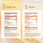 CHI FOREST Sparkling Water Beverage, Lychee & Orange drinks, Zero Sugar or Artificial Flavor, 11.16 fl oz Cans (Pack of 12)