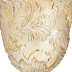 Deco 79 Polystone Solid Decorative Jars, 7" x 7" x 19", Gold
