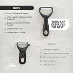 A Bar Above Stainless-Steel Citrus Peeler, Premium Fruit Peeler for Oranges, Lemons, and Limes, Bartender Garnish Tool for Cocktails, Professional Grade Zester, Durable Bar Tool for Home and Bar Use