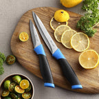 McCook® Knife Sets, German Stainless Steel Kitchen Knife Block Sets with Built-in Sharpener