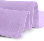 Gee Di Moda Rectangle Tablecloth - 90 x 132 Inch Lavender Table Cloth for 6 Foot Table with Floor-Length Drop - Heavy Duty Washable Fabric - 6 Ft Buffet Table, Holiday Party, Wedding & Baby Shower