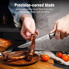 PAUDIN Boning Knife 6 Inch, Super Sharp Fillet Knife, German High Carbon Stainless Steel Deboning Knives, Professional Boning Knives for Meat Poultry Chicken, Pakkawood Handle with Gift Box