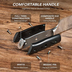 KYOKU Vegetable Cleaver Knife - 7" - Shogun Series - Japanese VG10 Steel Core Forged Damascus Blade - with Sheath & Case