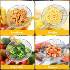 Pack of 2 Large Spider Strainer, Stainless Steel Skimmer Basket,Kitchen Ladle Strainers,Mesh Spoons with Long Handle, Cooking Tools for Frying, Boiling Noodles, Dumplings, Pasta