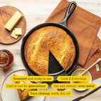 Lodge 10.25 Inch Cast Iron Skillet – Pre-Seasoned Frying Pan with Teardrop Handle – Oven, Stovetop, Grill & Campfire Use – Made in USA – Durable, Non-Toxic, Even-Heating Cookware – Black