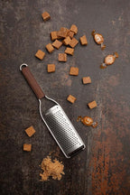 Microplane Master Series Wood Handle Stainless Steel Frame Coarse Blade Cheese Grater