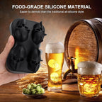 Ice Cube Tray Skull Shaped Silicone Ice Cube Molds Essential Bartender Accessory for Whiskey Cocktail Bourbon Lovers Eco Friendly Ice Cube Tray