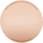 Filters for use in AeroPress Go/AeroPress Coffee Makers (Fine & Superfine) - Premium Replacement Disc - Reusable Metal, Titanium Coated Stainless Steel. Upgrade Mesh or Filter Papers
