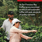 San Francisco Bay Coffee Coffee DECAF French Roast Ground Coffee, 28 oz Bag, Dark Roast, Swiss Water Process Decaffeinated