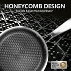 MICHELANGELO 1 Quart Saucepan with Lid, Premium Triple Ply Stainless Steel Sauce Pan with Lid, Small Saucepan with Honeycomb Interior - 1QT