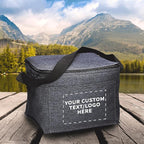 Custom Insulated Cooler Lunch Bag Set of 100, Personalized Bulk Pack - Perfect for Work, Travel, Outdoor Events - Black
