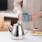 SANQIAHOME Stainless Steel Teapot with Infuser 2000ml
