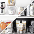 BINO | Stackable Storage Bins, X-Large - 4 Pack | THE STACKER COLLECTION | Clear Plastic Storage Bins | Organization Containers for Pantry & Fridge | Multi-Use Organizer Bin | BPA-Free