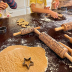Embossed Rolling Pin for Ceramic WILD POPPY. Clay Roller and Ceramic Stamp for Embossing Pottery. Baking Gifts for Women by Algis Crafts for Embossed Cookies