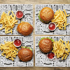 Outus 600 Pcs 8 x 10 inch Deli Wax Paper Sheets Grease Resistant Tray Basket Liners Newsprint Paper Water and Grease Proof Sandwich Wrapping Square Hot Dog Wrappers for Food Baking (White)
