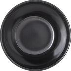 Carlisle FoodService Products Dallas Ware Reusable Plastic Bowl Bouillon Cup Bowl for Home and Restaurant, Melamine, 8 Ounces, Black, (Pack of 24)