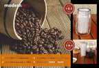 MODERNJOE'S Premium Cold Brew Coffee Filter for 2 Quart Wide Mouth Mason Jars. Cold Brew Coffee Maker. Perfect for Iced Coffee and Tea. Heavy Duty Gauge 100 Micron Mesh 304 Stainless Steel