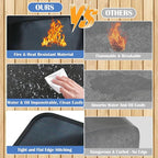 Ogrmar 48 x 30 Inch Under Grill Mats for Outdoor Grill, Indoor Fire Pit/Fireplace Mat, Waterproof Oil-Proof Grill Floor Pads, BBQ Mat Protector for Deck, Patio and Grass (48 * 30 Inch)
