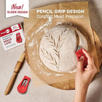 KneadAce Upgraded Extractable & Magnetic Bread Lame Dough Scoring Tool - Professional Sourdough scoring tool for Sourdough Bread baking & Bread Making Tools - Scoring Patterns booklet & 5 Razor Blades
