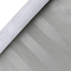 Luxury Table Protector Pad, 2 in 1 Table pad + Great Looking Tablecloth - Heat Resistant, Spill & Stain Proof - Flannel Backing (54x72, Silver - Silk Stripe)