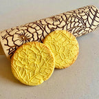 Embossed Rolling Pin for Ceramic DOILY. Clay Roller and Ceramic Stamp for Embossing Pottery. Baking Gifts for Women by Algis Crafts for Embossed Cookies