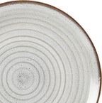 Gibson Elite Dreamweaver Double Bowl Terracotta Reactive Dinnerware Set - Grey, Service for 4 (16pcs)