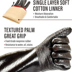 RAPICCA 700°F Heat Resistant BBQ Grill Gloves: Oil Resistant Waterproof for Smoking Grilling Cooking Barbecue Deep Frying Turkey Rotisserie Handling Hot Greacy Meat Stocking Stuffers - Long Sleeve