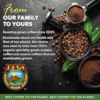 Low Acid Organic Coffee – Whole Bean, Mold-Free & Stomach Friendly by Java Planet, Papua New Guinea Single Origin Coffee, Dark Roast, Smooth Full Flavored, 1LB Bag