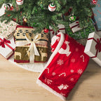 PAVILIA Premium Christmas Sherpa Throw Blanket | Christmas Decoration Gift, Fleece, Plush, Warm, Cozy Reversible Microfiber Holiday Blanket | Red Reindeer - 60x80 Twin