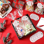 16 Sets 12 Inch Christmas Whisks Gifts DIY Fillable Christmas Tree Ornaments Xmas Colored Silicone Whisks for Cooking Heat Resistant Egg Beaters with Card Rope Bag for Candy Holder