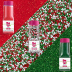 Cake Mate Christmas Decorating Kit – Red & Green Decorating Sugar (2.25 oz), White, Red & Green Cookie Icing Pouches (7 oz), Jingle Mix Non Pareil (2.1 oz) – Holiday Cookie, Cake, Cupcake & Dessert