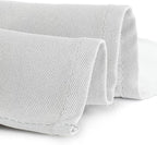 Gee Di Moda Rectangle Tablecloth - 90 x 156 Inch White Table Cloth for 8 Foot Table with Floor-Length Drop - Heavy Duty Washable Fabric - 8 Ft Buffet Table, Holiday Party, Wedding & Baby Shower