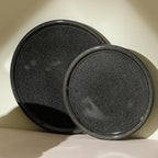 Stone Lain Eden 4-Piece Dinner Plate Set Stoneware, Charcoal Grey
