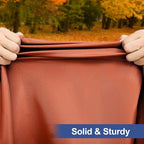 homing Rectangle Table Cloth Cover, Waterproof Polyester Elastic Fitted Tablecloth, Fits for 8 Foot Folding Tables, Washable Table Protector for Fall, Thanksgiving, Harvest Party (Rust, 30" x 96")