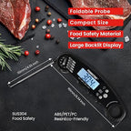 Digital Meat Thermometer，Instant Read Food Cooking Thermometer for Grilling，Waterproof Steak Thermometer for Kitchen and Outside, BBQ, Turkey, Candy, Liquids, Beef