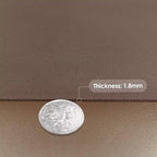 Leather Table Cover,1.8mm Thick,12x84 Inch Desk Cover,Dresser Cover Top,Dresser Protector Top,Dresser Cover,End Table Cover.(Mud Color+Champagne Gold,12x84)