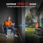 ThermoPro TempSpike 1000FT Wireless Meat Thermometer Digital with 2 Upgraded Ultra-Thin Probe, Kitchen Food Thermometer for Cooking, Turkey, Oven, Smoker, Rotisserie, BBQ, Grill Temperature Indicator