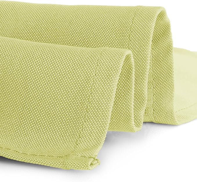 Gee Di Moda Rectangle Tablecloth - 90 x 132 Inch Yellow Table Cloth for 6 Foot Table with Floor-Length Drop - Heavy Duty Washable Fabric - 6 Ft Buffet Table, Holiday Party, Wedding & Baby Shower