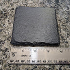 Gear Up Your Decor: Unique Motorcycle Coasters in Natural Slate - Square Slate - Set of 5
