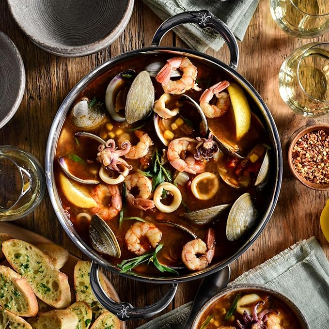 Hestan - CopperBond Collection - 100% Pure Copper Stock Pot, Induction Cooktop Compatible, 6 Quart