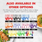 Chef Craft 42077 7 Piece Silicone Kitchen Tool and Utensil Set, Red